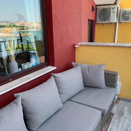 Sea View For Young Family Aheloy, Near Sunny Beach, With Balcony, Pool And Beach,почивка на плажа с балкон, гледка към морето, басейн в ахелой, близо до слънчев бряг * أهيلوي
