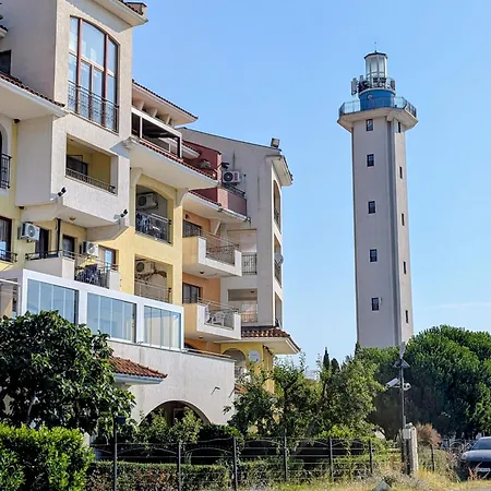 Sea View For Young Family Aheloy, Near Sunny Beach, With Balcony, Pool And Beach,почивка на плажа с балкон, гледка към морето, басейн в ахелой, близо до слънчев бряг Lejlighed Aheloy